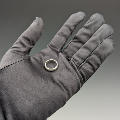 英国ヴィンテージ ジュエリー 純銀製 シンプルピンキーリング 指輪